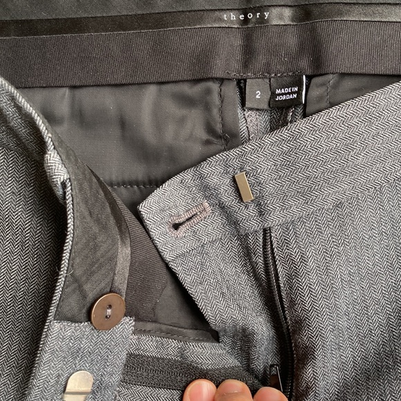 **SOLD** Theory herringbone pants - Picture 2 of 7